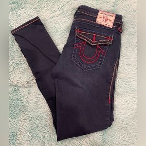 True Religion Rock Revival Stella Low Rise Skinny Jean - Sz 30